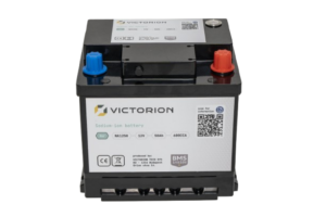 Victorion 50ah 12v sodium ion battery from front view high resolution